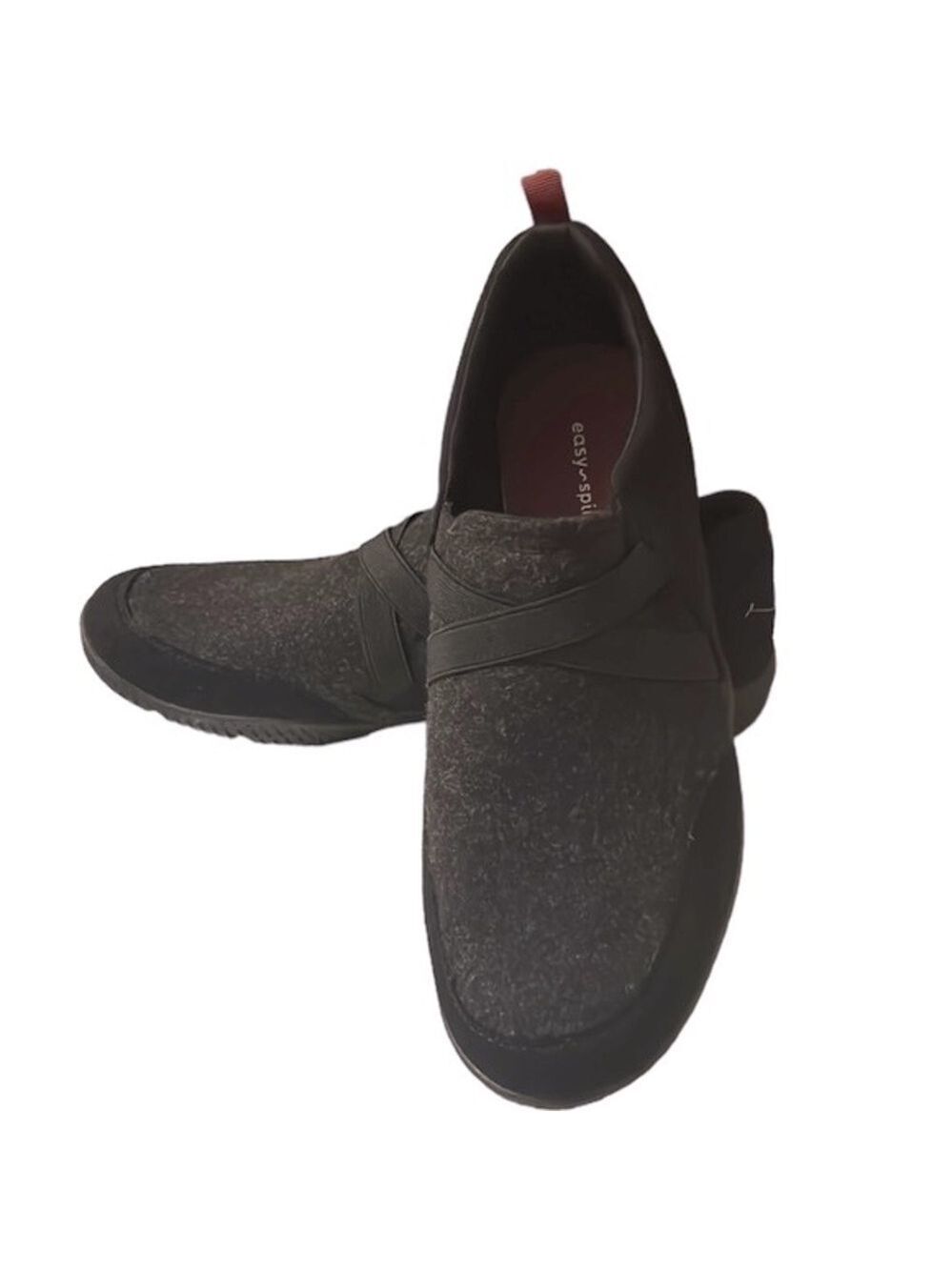 EASY Spirit Brenna Casual Walking Shoes Gray and Black Size 10W